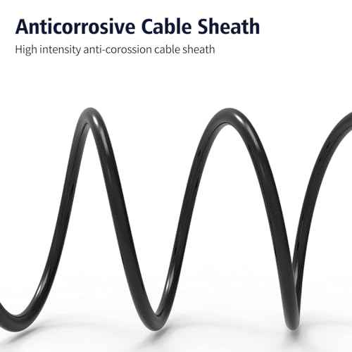 2 Pack Premium Tattoo Machine Clip Cable Cord RCA to 6.35mm Connector Power Supply for Rotary Tattoo Machine