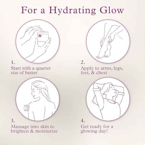 PURPLE CANYON Goat Milk Whipped Body Butter 8oz | Lavender Rose Body Lotion Infused with Jojoba Oil and Aloe Vera| Glowing Skin Natural Lotion for Luxury Self-Care