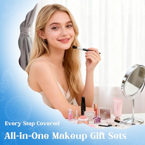 Color Nymph Makeup Advent Calendar 2025, 24 Days Surprise Beauty Makeup Gift Sets for Adlut Women & Teen Girls, 2025 Christmas Countdown Calendar Holiday Full Cosmetic Kit (Blue)
