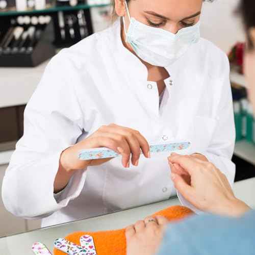 12Pcs Nail File Set Professional Nail Files Buffering Files Reusable Christmas Manicure Pedicure Polisher DIY Tools Styling Tools for Home or Professional Salon Use