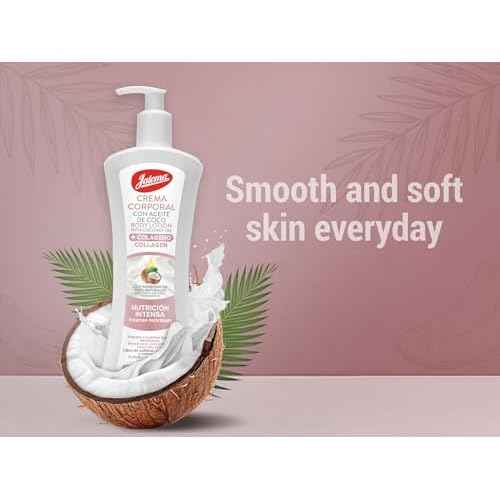 JALOMA Body Lotion with Coconut Oil, Hydrates and Softens your Skin, 2Pack, 13.5 Fl Oz Each Bottle