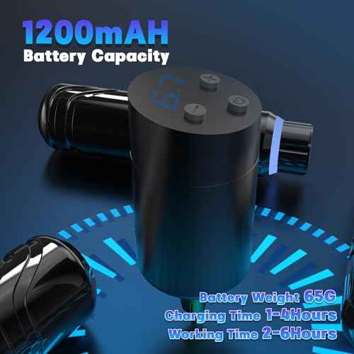 YILONG Tattoo Pen Machine Kit Complete Rotary Gun Tattoo Machine with 20 Cartridge Needles Power Supply Tattoo Ink for Tattoo Artists (S2-Black)