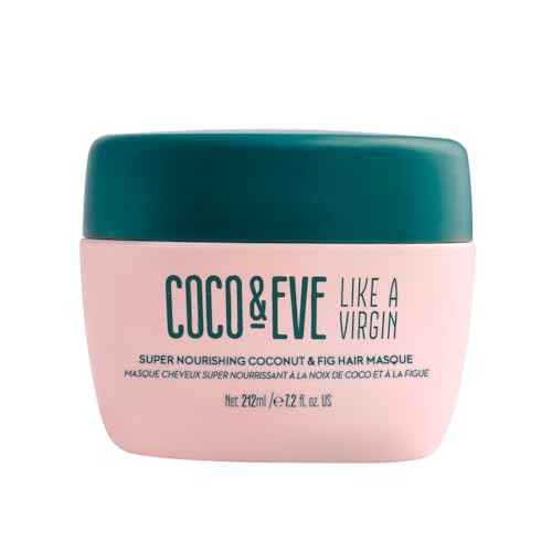Coco & Eve Like a Virgin Hair Masque - Coconut & Fig Hair Mask for Dry Damaged hair with Shea Butter & Argan Oil for Hair Repair & Hydration | Deep Conditioning Mask Hair Treatment (212 ml)