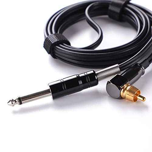 Hawink Rotary Tattoo Machine Pen Spare Power Cord RCA Connector£¨Black£© P315C-1