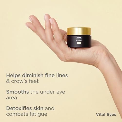 ISDIN Isdinceutics Vital Eyes - Night Eye Cream for Wrinkles Formulated with Melatonin, Cooling Applicator Included