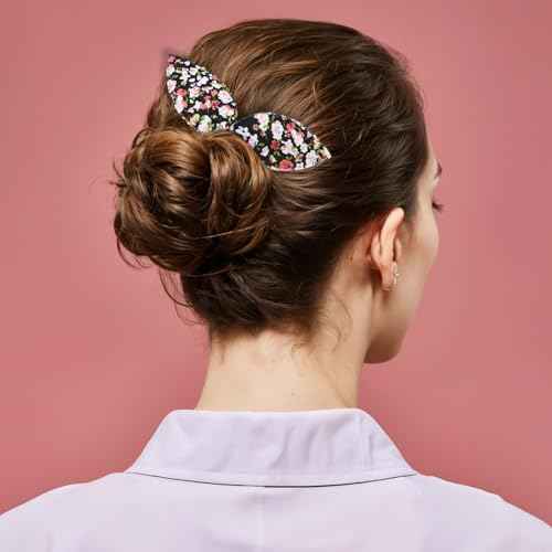 4 Pcs Deft Hair Bun Maker French Twist Rabbit Ear Bun Twister Hair Bun Maker Twist Bun Hair Band Donut Quick Twister Deft Hair Bun Makers for Women & Girls Hair Styling Accessories