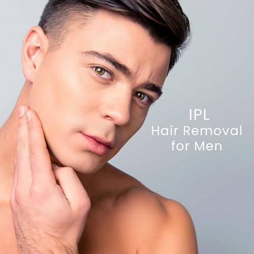 IPL Hair Removal Device for Women and Men, Hair Removal with Ice-Cooling, 5 Energy Levels, Home Use for Body & Face