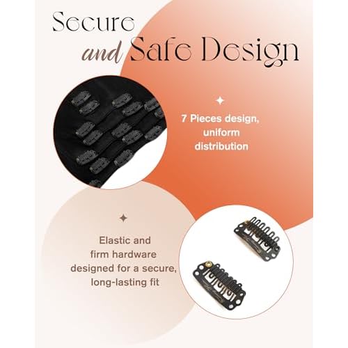 Sunny Hair Clip in Hair Extensions Straight Human Hair Clip in Extensions Remy Clip in Hair Extensions Real Human Hair Extensions Clip ins Jet Black for Women 22inch