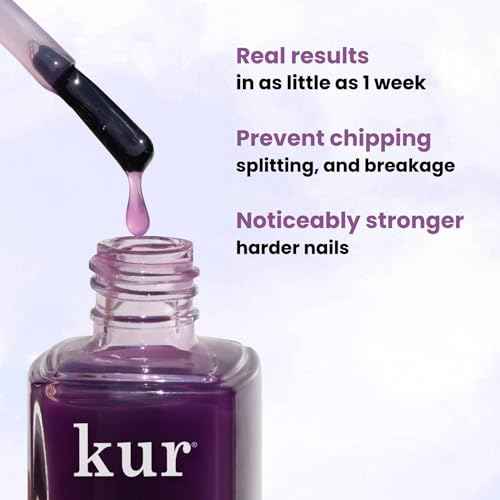 LONDONTOWN Sheer Strength Nail Blush - 2-in-1 Tinted Nail Hardener Strengthening Treatment With Jelly Finish, Concord, 0.40fl oz