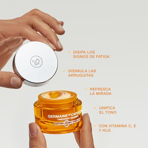 Germaine de Capuccini - Timexpert Radiance C+ | Antioxidant Eye Contour Cream - Vitamin C and Vitamin E Eye Cream - Under Eye Brightener, Protects Against Free radicals Damage - 0.5 Fl oz