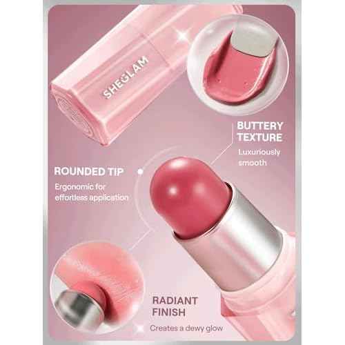 SHEGLAM Buttery Bliss Blush Stick Cream Milk Makeup Blush-Painted Peony