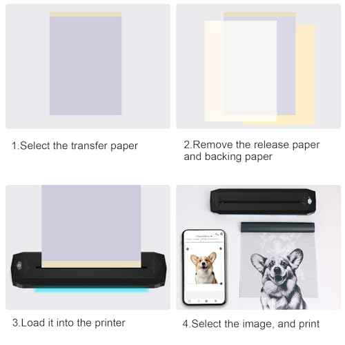 KVM Wireless Tattoo Thermal Stencil Printer Bluetooth or USB Interface Thermal Paper or Transfer Paper Printing Quick Stencil Printer for Tattoo Artists and Beginners with Smartphone & Laptop