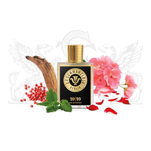 Schwarzlose 20-20 - Unisex EDP Spray Fragrance - Long Lasting and Captivating Perfume with Rose, Patchouli, Amber Wood, and Pink Pepper - Body Spray with Sparkling Feel Good Scent - 1.7 oz