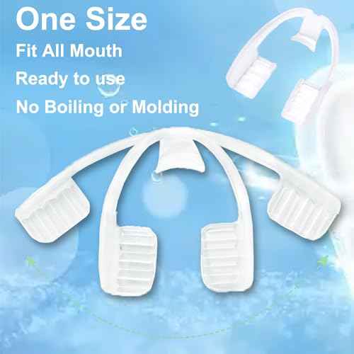 Mouth Guard for Grinding & Clenching Teeth with Portable Hygiene Case | Anti-Slip & Soft Hook Design BPA Free | Disposable & Ready to Use - No Need to Boil/Mold | One Size Fits All 10 Count