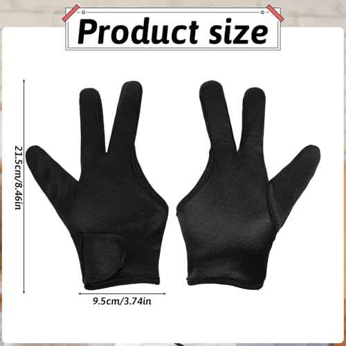 2pcs Heat Resistant Gloves for Hair Styling Curling Wand Professional 3 Finger Mittens Glove Iron Barber Glove Reusable Straightener Heat Protector Glove Curling Wand Flat Iron Hot Protection Gloves