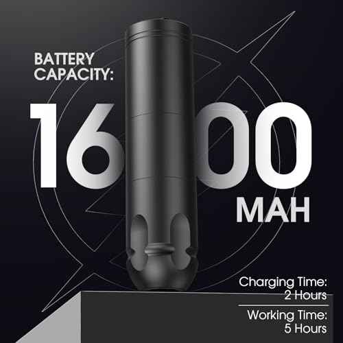 INKin Wireless Tattoo Machine for Beginners, Tattoo Gun with 3.5mm Stroke Length, Ultra-One Tattoo Pen Machine with 1600mAh Battery And LED Digital Display for Starters Play & Learn
