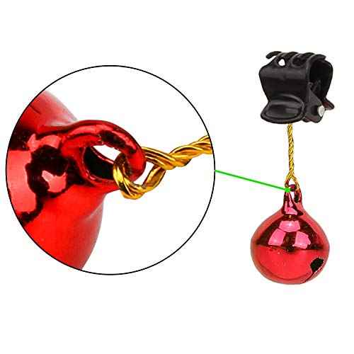 Konsait 20pcs Beard Ornaments Christmas Light Up Facial Hair Baubles Jingle Bells Beard Clips Beard Bulbs for Ugly Sweater Party Christmas Office Social Events New Year Festival Gift Christmas Decor