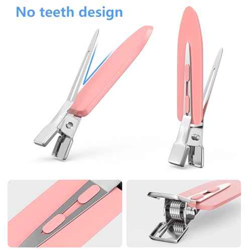 30PCS Metal Alligator Hair Clips, Duck Billed Salon Styling Clips with Holes, Heavy Duty Silver Hair Pins for Women, DIY Bows & Home Use (30 Mixed Sizes)