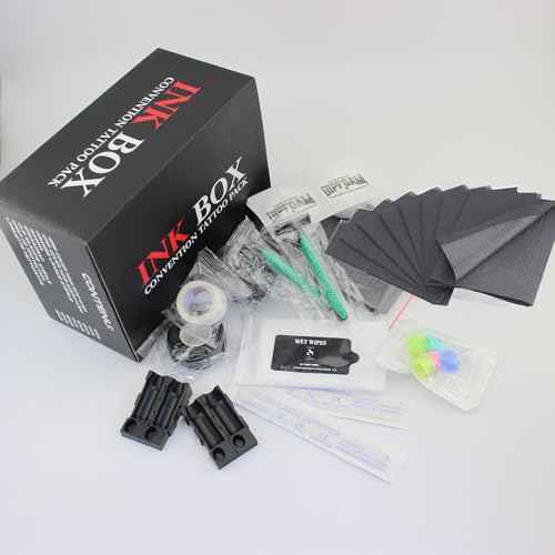 Tattoo Supplies Kit -,Convention Tattoo Pack Essential Tattoo Set Kit for Professional Tattooing,Tattoo Kits with Complete Tattoo Stuff Tattoo Accessories and Supplies (Tattoo supplies kit B)