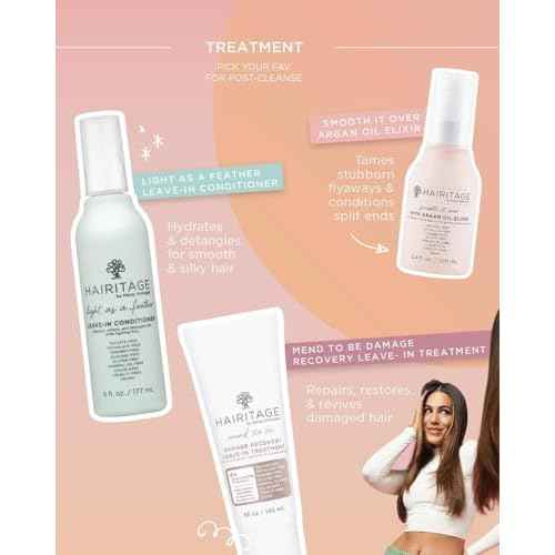 Hairitage Argan Oil Hair Oil Spray for Frizzy, Curly + Dry Damaged Hair - Lightweight Hair Oil Conditioner for Women + Men - Styling + Finishing + Control Flyaways - Moisturize + Repair Hair