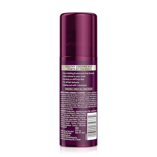 Schwarzkopf Keratin Root Temporary Hair Color Spray, Light Brown, Instant Gray Coverage, Thicker, Fuller-Looking Roots, Easy-to-Use, No Ammonia, Low Mess Application, Scalp Friendly