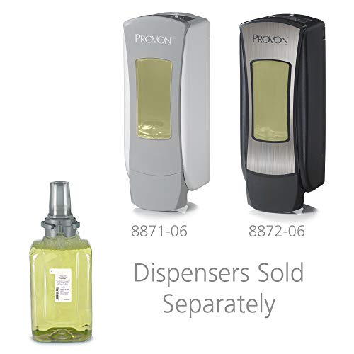 GOJO PROVON Citrus Ginger Foam Hand & Showerwash, EcoLogo Certified, 1250 mL Hand and Shower Soap Refill for PROVON ADX-12 Push-Style Dispenser (Pack of 3) - 8824-03