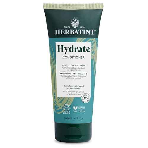 Herbatint Hydrate Conditioner - Deep Hydration & Protection - Detangles, Controls Frizz & Leaves Hair Silky Soft - Free of Sulfates & Parabens - Infused with Maca - 6.7 fl oz