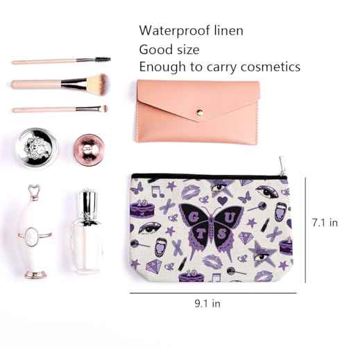 LONGXIN Singer Musical Cosmetic Make up Bag Song Lyrics Fans Gift Album Inspired Gifts for Women Girls Music Lovers Concert Merchandise Makeup Zipper Pouch Bag