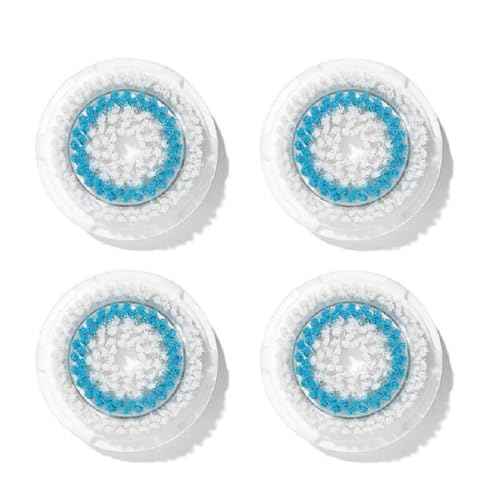 Clarisonic Deep Pore Facial Cleansing Brush Head Replacement for Mia 1, Mia 2, Mia Fit, Alpha Fit, Smart Profile Uplift and Alpha Fit X, 4 Count