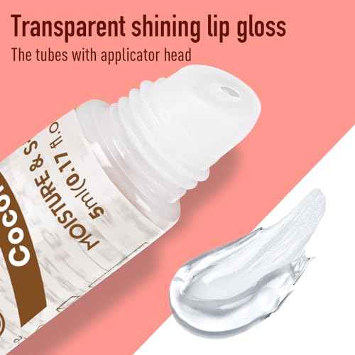 AZEN 24 Pack Lip Gloss Set, Clear Lip Gloss Bulk, Lip Oil for Dry Cracked Lips Moisturizing Hydrating Nourishing with Vitamin E