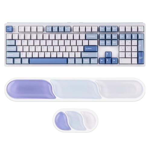 EPOMAKER TH108 Full Size Mechanical Keyboard+CloudGel Wrist Rest for Keyboard and Mouse
