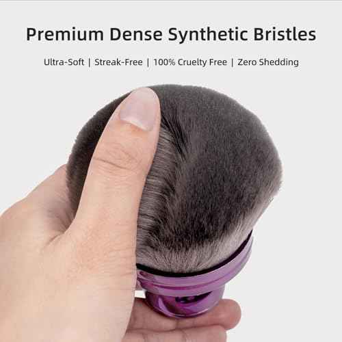 Extra Large Body Makeup Brush for Self Tanner: 2025 75mm Blend and Blur Body Kabuki Brush - Blending Applicator for Self Tanning, Leg Makeup & Bronzer Blend - Durable Soft Bristles