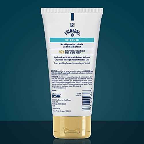 Gold Bond Pure Moisture Lotion, 5.5 oz., Ultra-Lightweight Daily Body & Face Lotion
