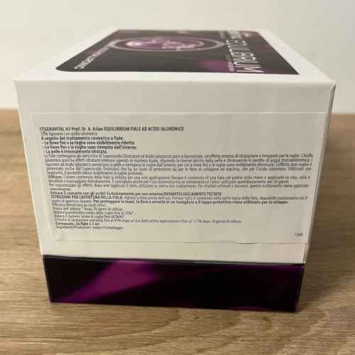 Gerovital EQUILIBRIUM Hyaluronic Acid Vials with 10% Liposomes | Intensely Moisturizing and Smoothing Serum for Wrinkles and Fine Lines | Professional Product | 20 Ampoules x 2 ml