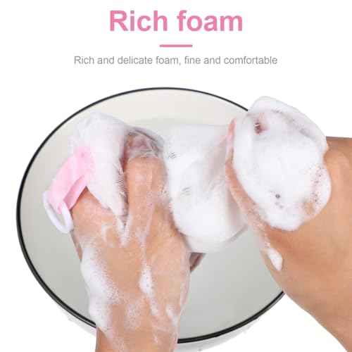3 Pcs Japanese Soap Foaming Nets Exfoliating Mesh Soap Saver Pouches for Facial Cleansing Easy to Use for Body and Shower