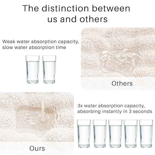 Microfiber Hair Towel Wrap for Women - 3 Pack Super Absorbent Quick Dry Hair Turban for Curly/Straight/Long/Short Hair (32"x11")