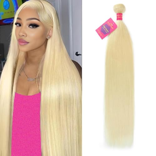 613 Straight Bundles Human Hair 30 Inch Blonde Bundles HumaHair 14A Grade 100% Unprocessed Brazilian Virgin RavHair Weave Extensions for women 100g