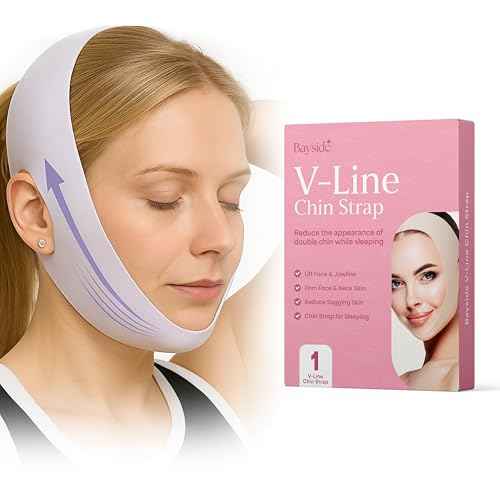 V Line Lifting Mask Double Chin Reducer for Face Lift & Chin Sculpting | Double Chin Eliminator for Women | Face Strap for Sleeping & Jaw Shaper | Tightening Band for Neck & Cheek | Vline Mask Jawline