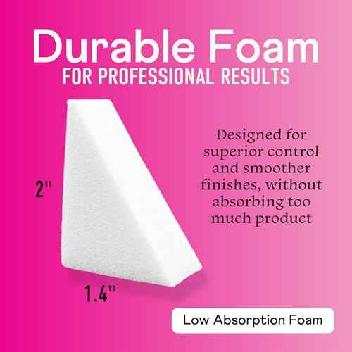 Swisspers Premium Pro Cosmetic Wedges, Latex-Free Makeup Wedge, Jumbo Size, 16 Count Bag