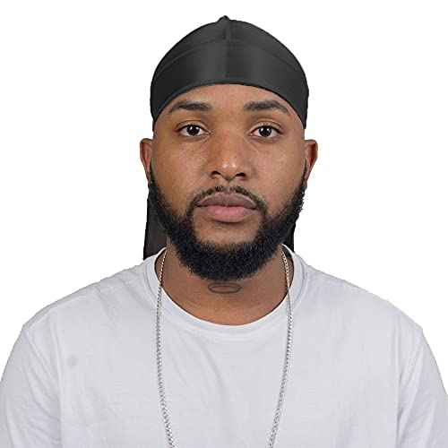 ForceWave Silky Durag for Men Wave Cap Satin Dorag for Men Women 360 Wave