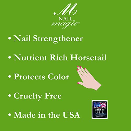Nail Magic Strong Botanical Nail Strengthener,Conditioner w/horsetail, rich in silica, nutrients, vegan, cruelty free, helps splitting, cracking and breaking nails. Nail health & growth (0.5 Fl Oz)