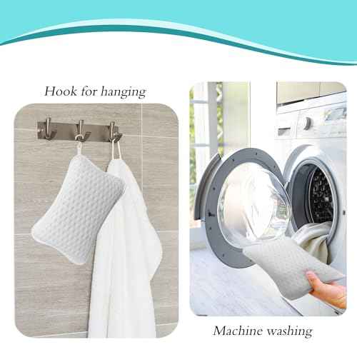 Bath Pillows for tub,Home Spa Pillows for Bathtub, Hot Tub,Head and Neck Support with 2 Strong Suction Cups,White