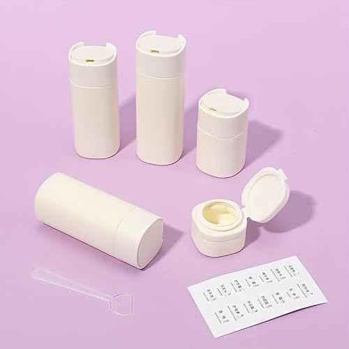 5pcs Travel Cream Dispenser Bottles Set Travel Bottles Toiletry Containers Set, TSA Approved, Travel Essentials