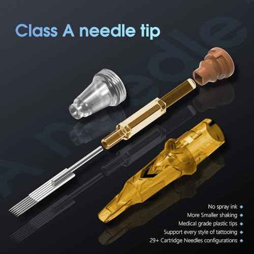 Ambition Soldier Tattoo Kit -Wireless Tattoo Machine Kit Complete with Extra 2400mAh Power 40pcs Cartridge Needles Bandage Gloves Ink Mixer Ink Cup Disposable Handle for Professional Tattoo Artists