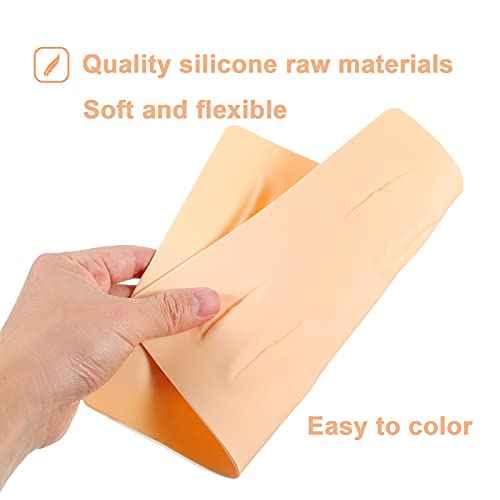 3 Pieces Tattoo Practice Lips Microblading Practice Skin 3D Silicon Fake Lips Permanent Makeup Tattoo Skin for Beginners CosmeticTraining