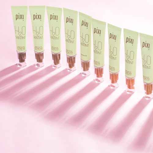 Pixi H2O SkinTint | Tinted Gel Moisturizer | Lightweight, Hydrating & Water-Resistant | Evens Tone & Reduces Redness | Nude | 1.2 fl oz/35 ml