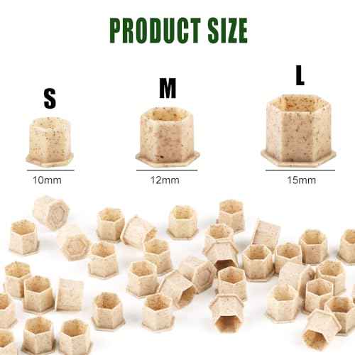 Biodegradable Tattoo Ink Cups With Base 200Pcs ECO-Friendly Disposable Spliced Pigment Caps Tattoo Accessories Supplies (10mm-Small)