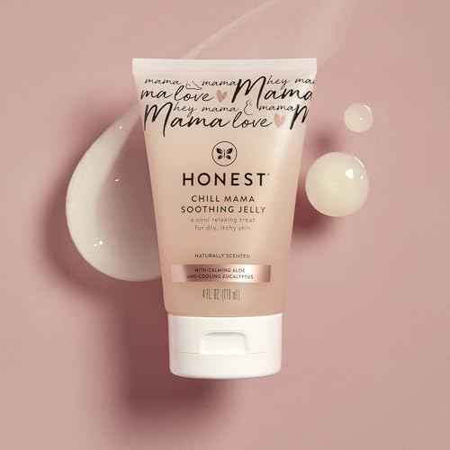 The Honest Company Honest Mama Chill Mama Soothing Jelly Cooling Formula for Itchy Dry Growing Belly Aloe and Eucalyptus Infused 4 fl oz