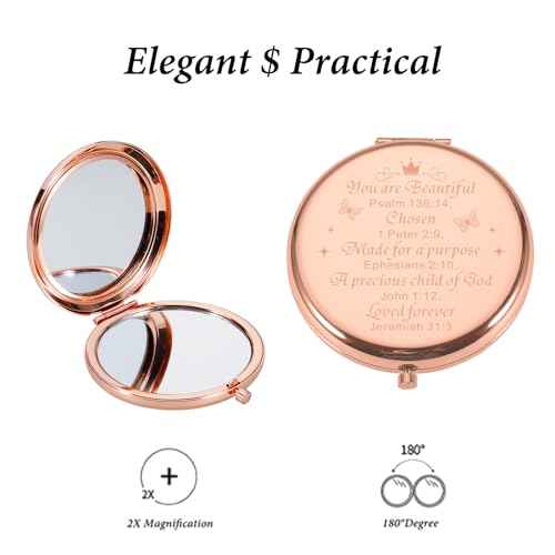 Dorm Room Essentials for Girls 8th Grade, Off to College Gifts Pocket Mirror for Teen Girls, Sweet 16 Gifts for Girl Teen Daughter, Wedding Engagement Gift for Daughter from Mom 6th 7th graders girl