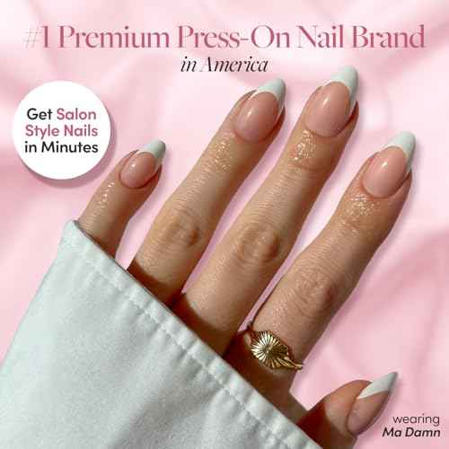 Glamnetic Super Strong Brush On Nail Glue | Brush Tip Applicator, Mess Free, Travel Friendly, Vegan | Durable & Long-Lasting | .24 fl. oz.